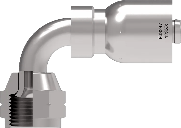 Female SAE JIC 37° Swivel 90° Elbows - FJ Series