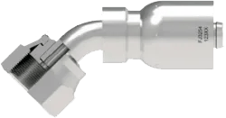 7/8" x 1" Female O-Ring Face Seal Swivel 45° Elbow - FJ Series