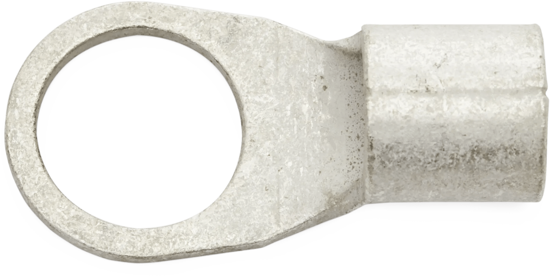 4 AWG Heavy-Duty Non-Insulated (7/16" - 1/2") Ring Terminal - 25 Pack