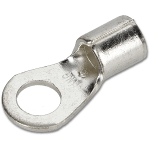 4 AWG Heavy-Duty Non-Insulated (5/16" - 3/8") Ring Terminal - 25 Pack
