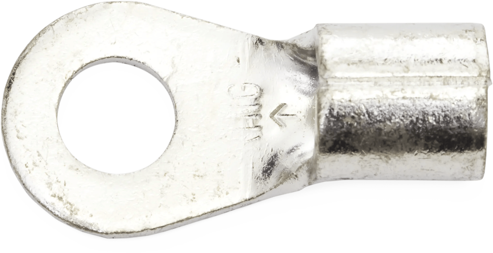 4 AWG Heavy-Duty Non-Insulated (1/4" - 5/16") Ring Terminal - 25 Pack
