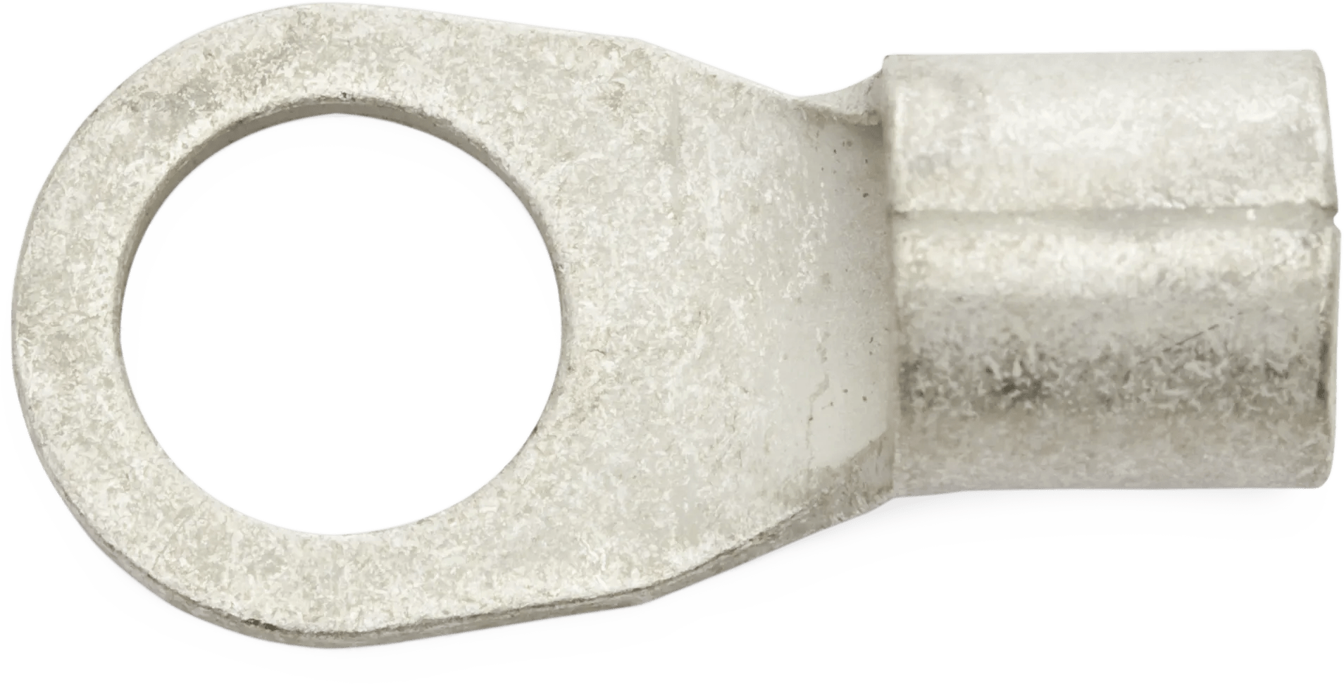 4 AWG Heavy-Duty Non-Insulated (3/8" - 7/16") Ring Terminal - 25 Pack