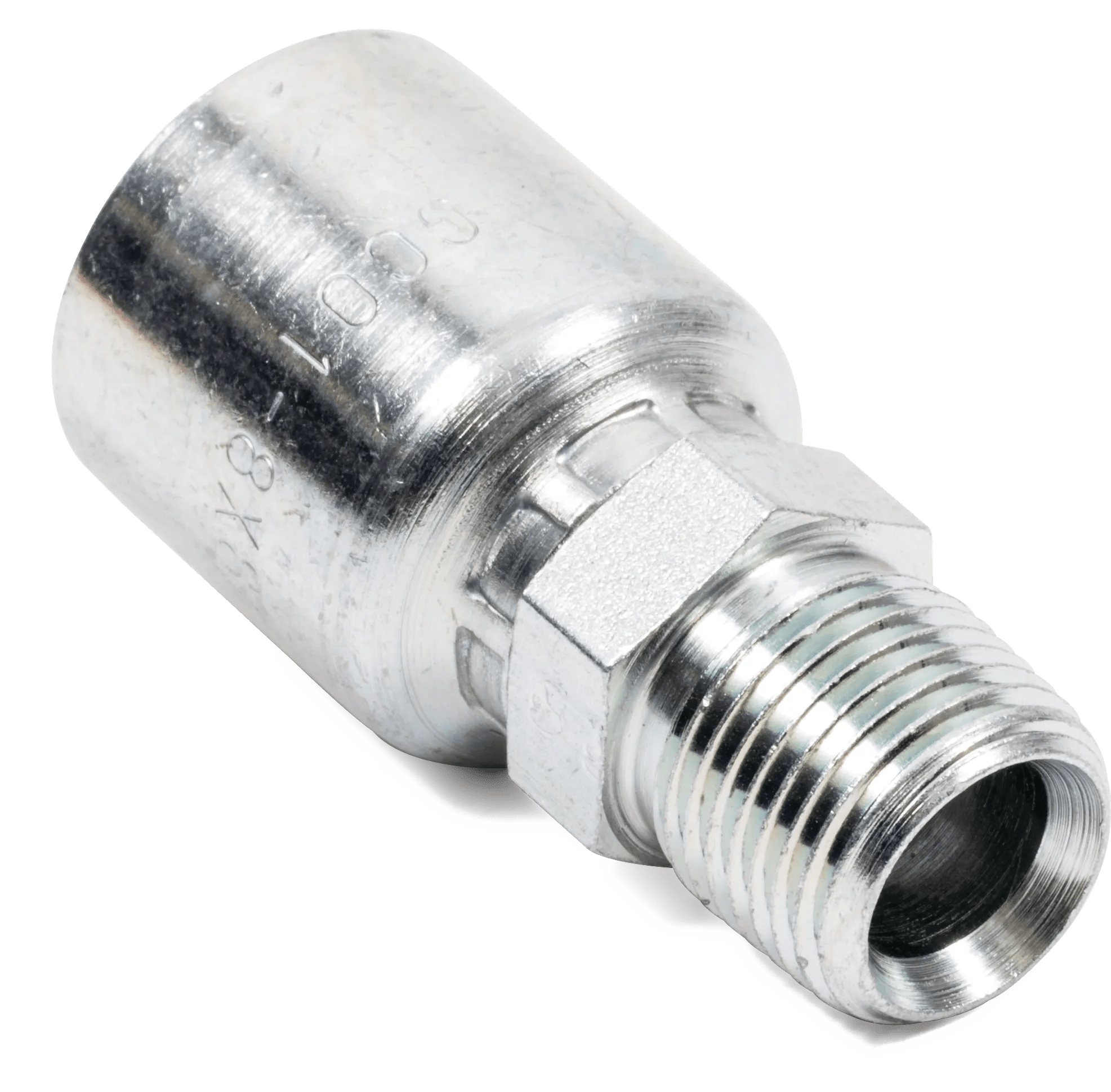 1/4" x 3/8" Male Pipe Rigid Hose End - GT Series - 5 Pack