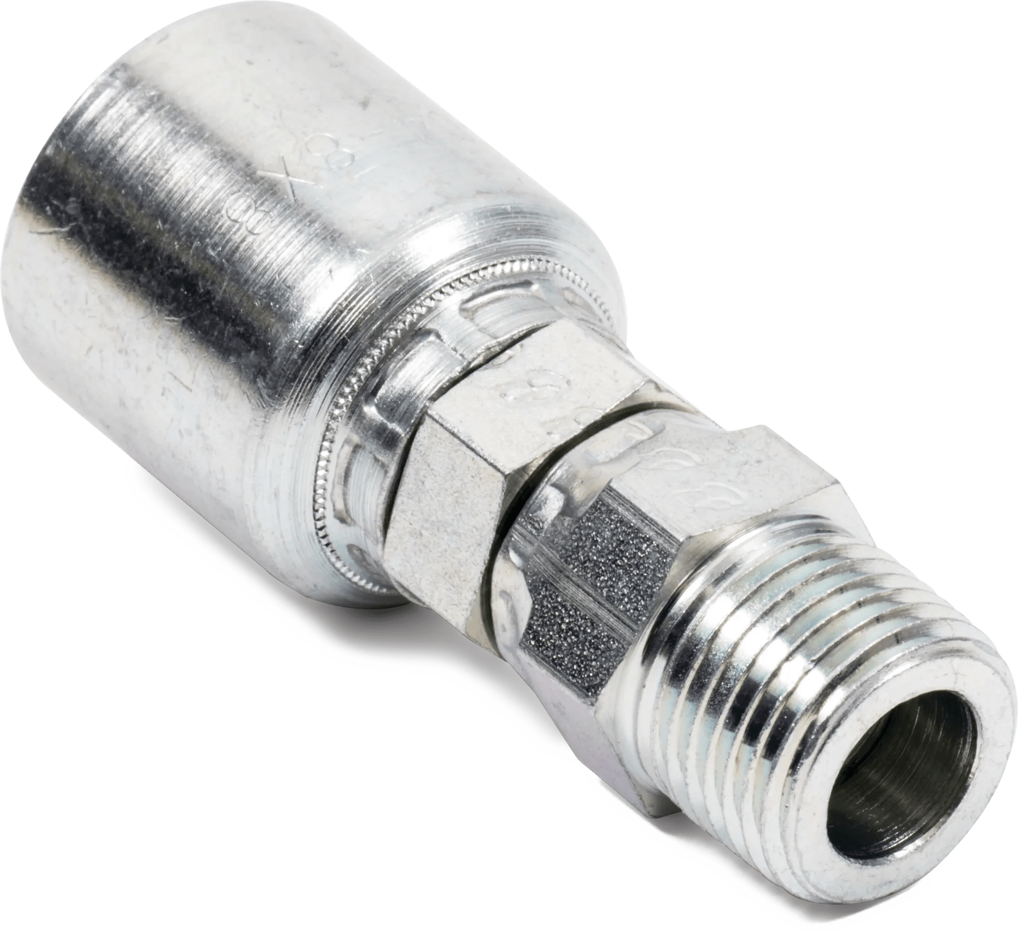3/8" x 3/8" Male Pipe Swivel Hose End - GT Series - 2 Pack