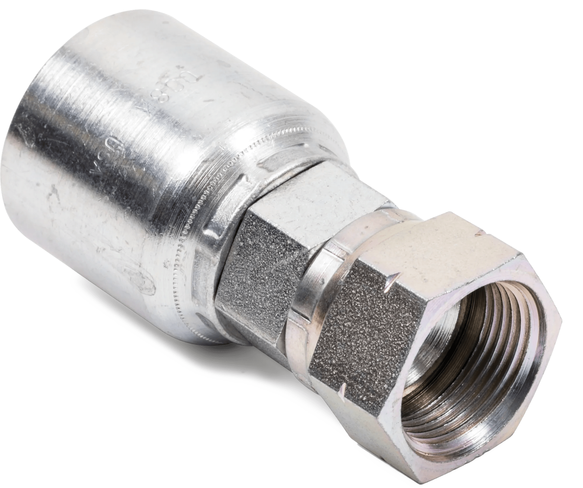 Female SAE 45° Swivel Hose End - Grip-Crimp Series