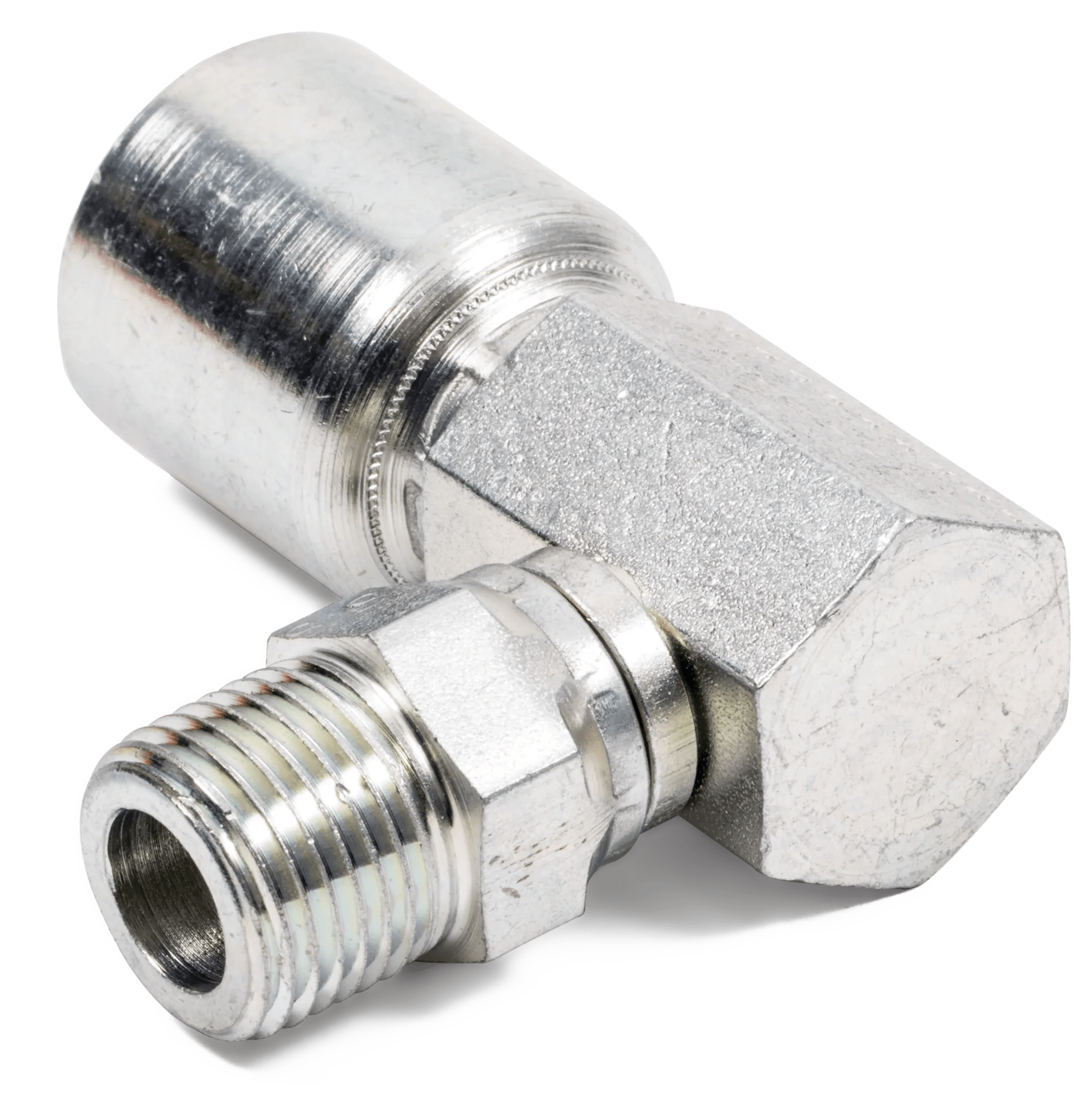 Male Pipe 90° Swivel Elbow - Grip-Crimp Series