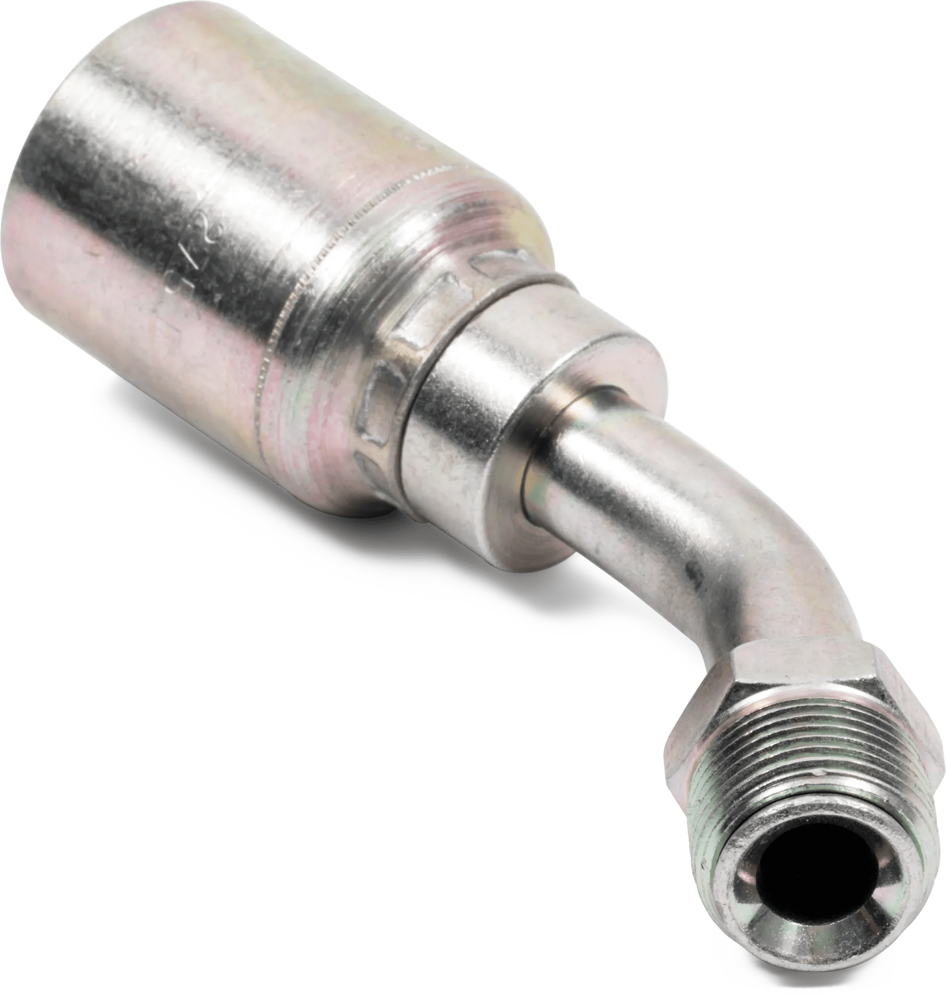 Inverted Male 45° Swivel Elbow - Grip Crimp Series