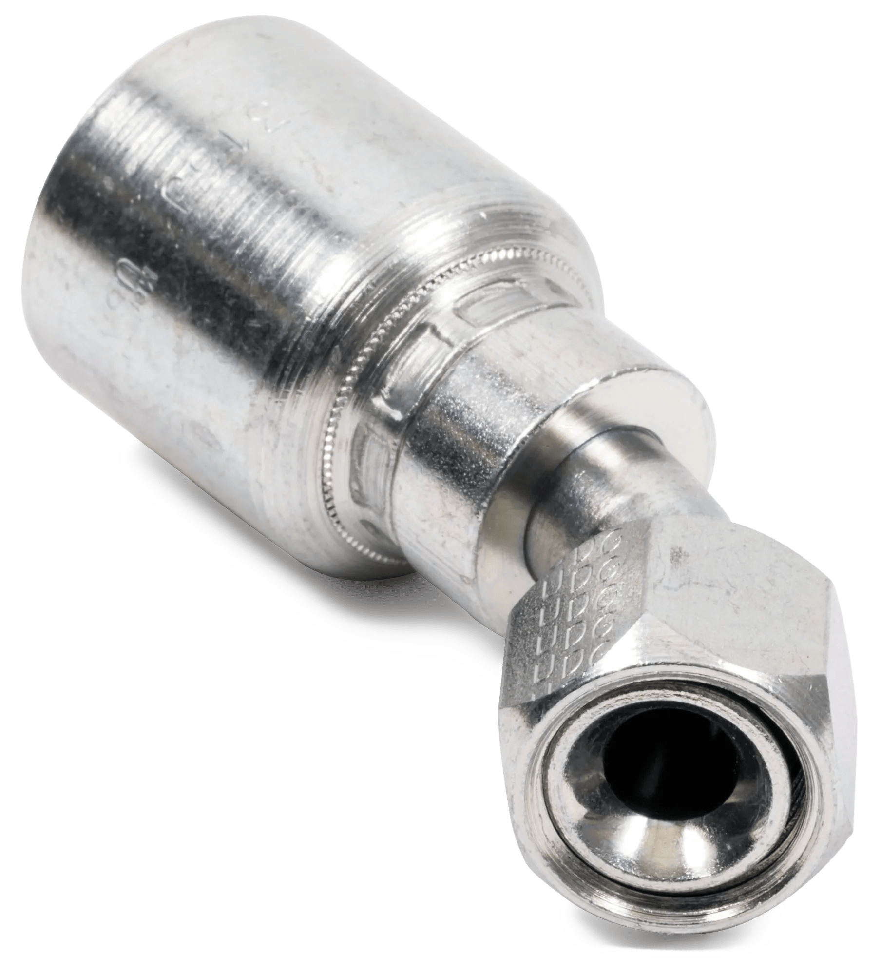 1/2" x 3/8" Female SAE JIC 37° 90° Elbow - Grip Crimp Series