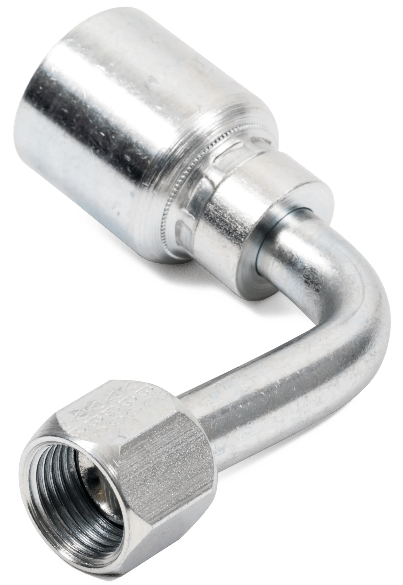 3/8" x 3/8" Female SAE JIC 37° Swivel 90° Long Drop Elbow - GT Series