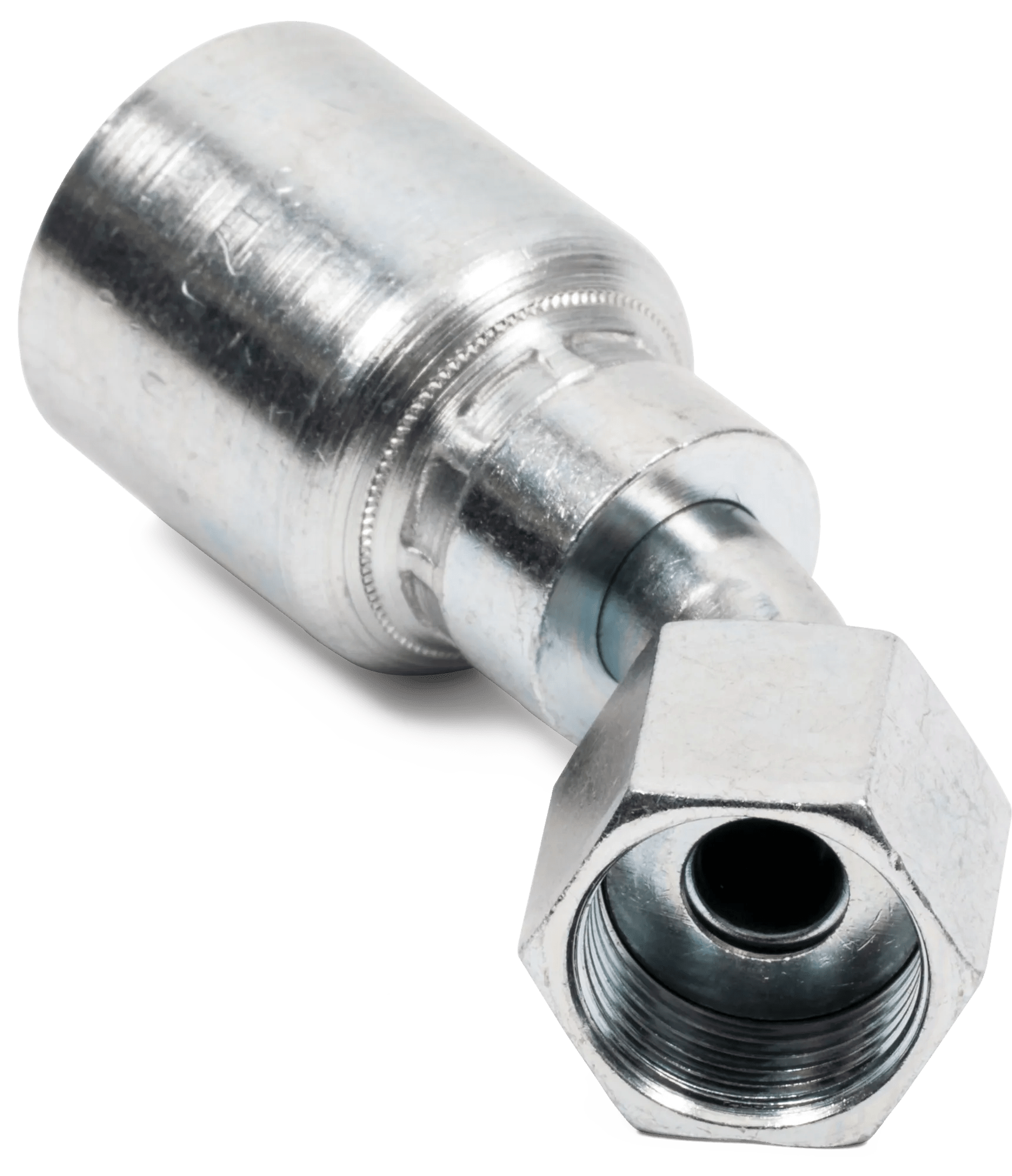Female O-Ring Face-Seal 45° Swivel Elbow - Grip Crimp Series