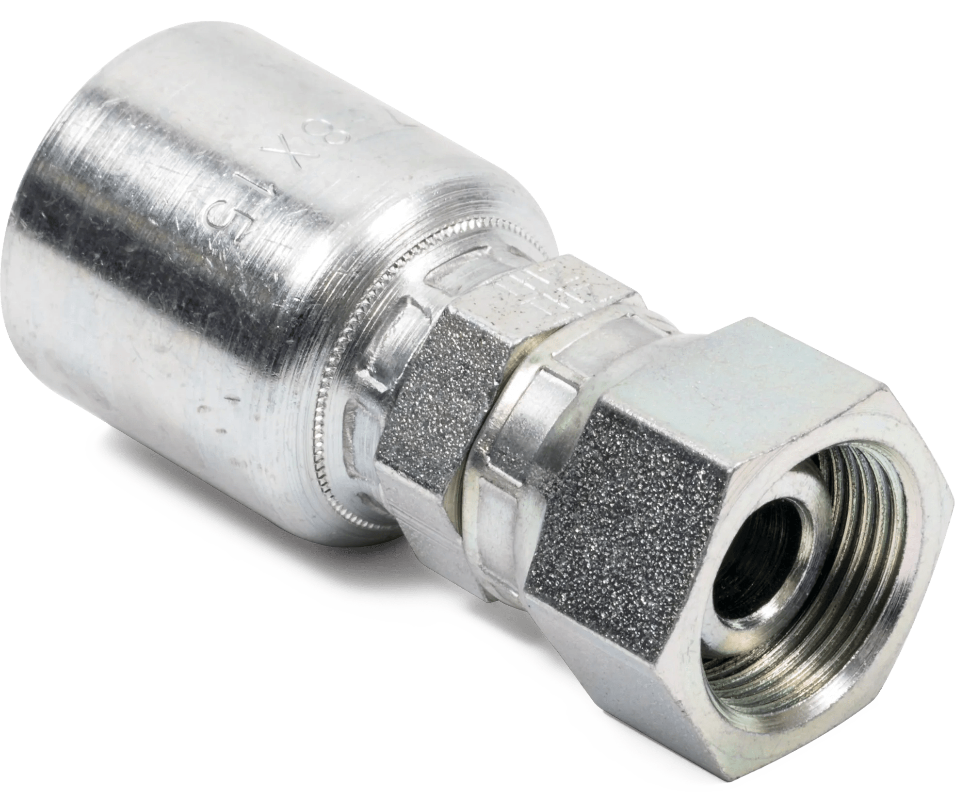 Female DIN Universal (Light) Swivel Hose End - Grip Crimp Series