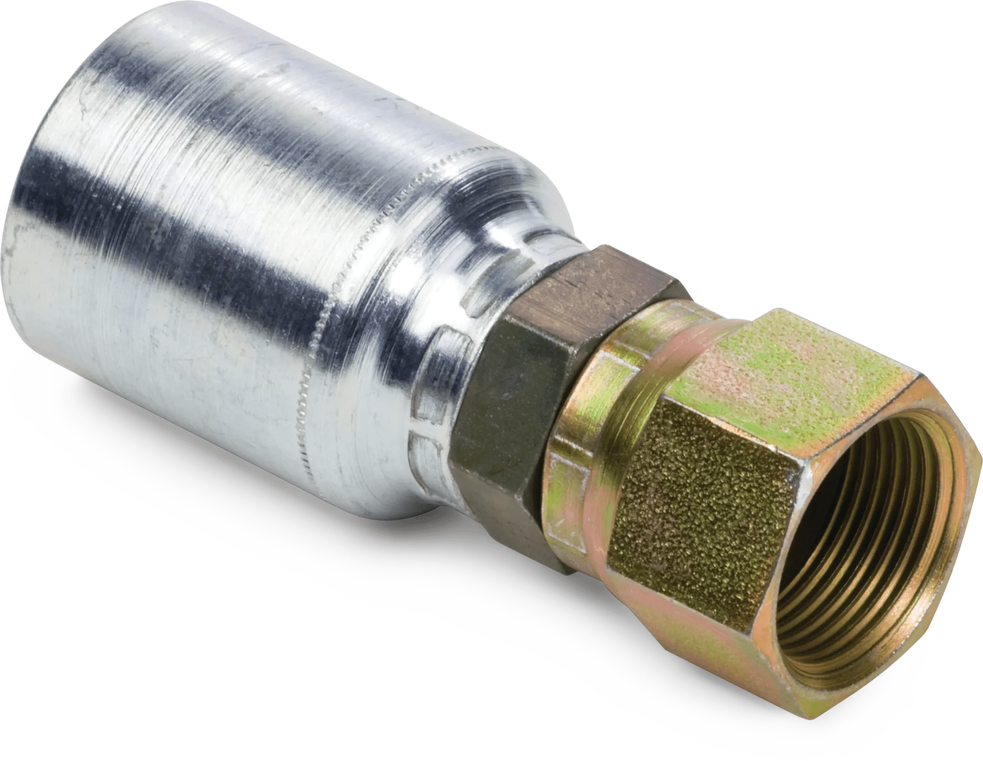 Female Komatsu JIS 30° Swivel Hose End - Grip Crimp Series