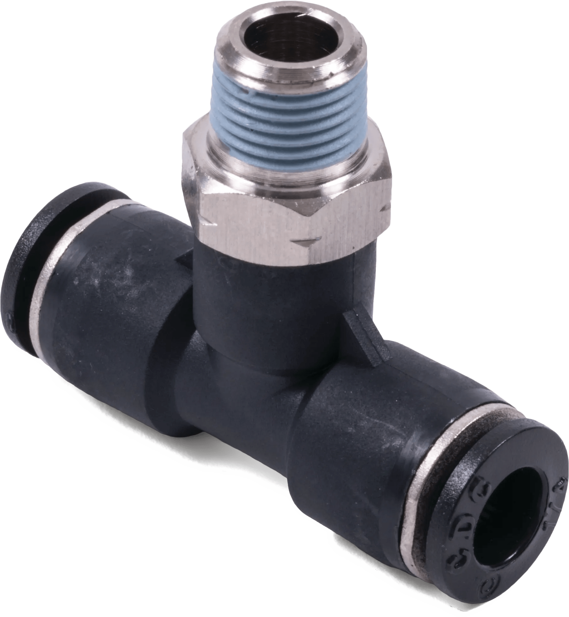 1/4" x 1/4" Kimposite Male Branch Tee Swivel