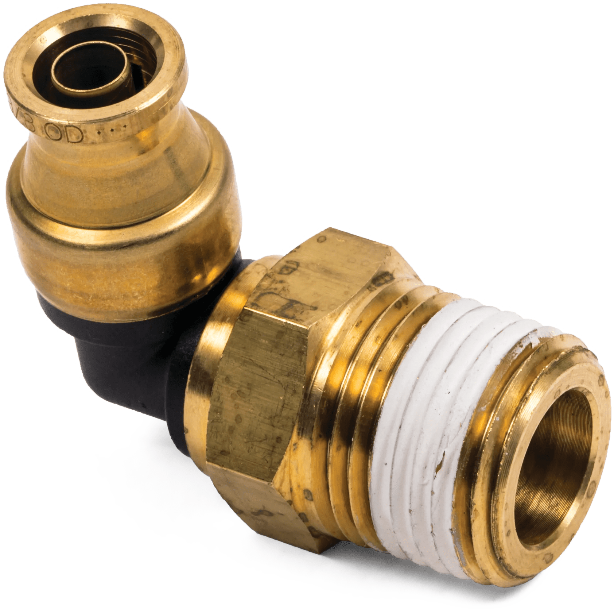 1/2" x 1/2" Kimposite DOT Male Elbow Swivel - 2 Pack