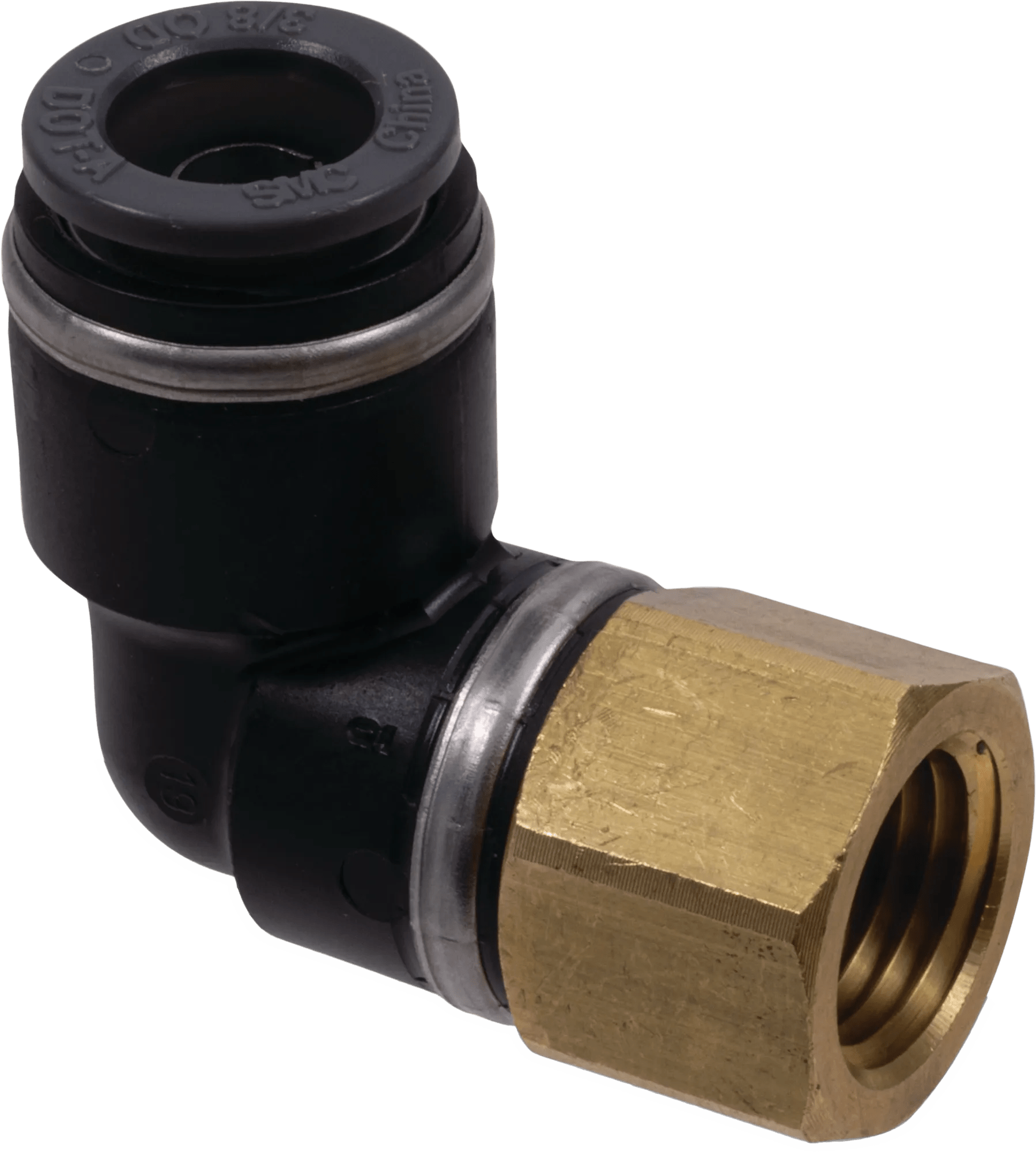 3/8" x 1/4" Kimposite DOT Female Elbow