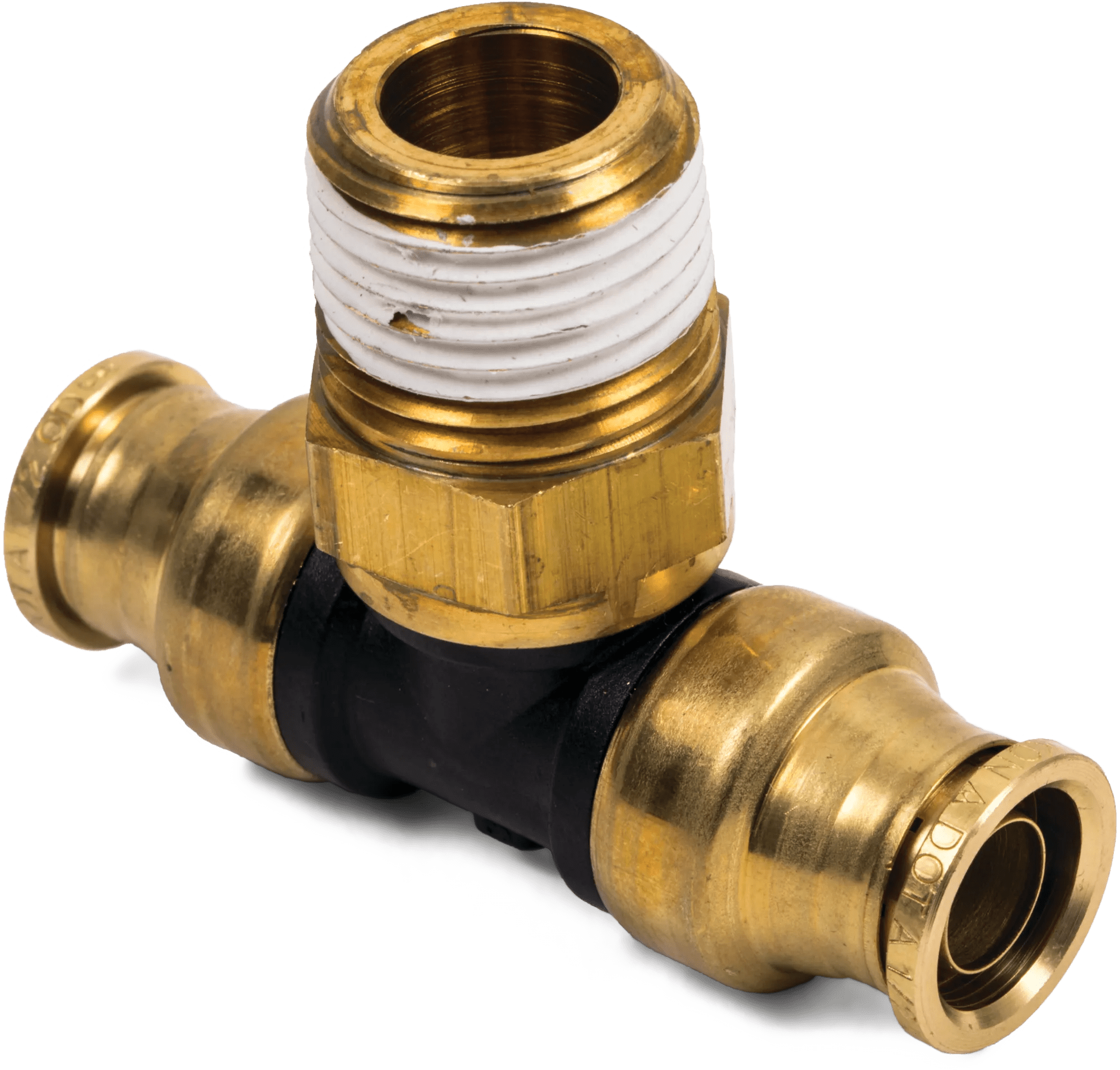 3/8" x 3/8" Kimposite DOT Male Branch Tee Swivel