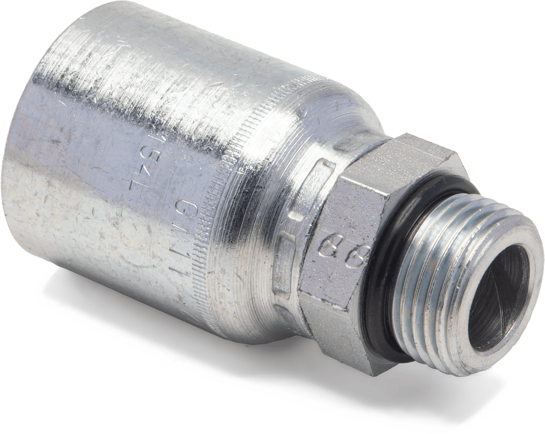 3/4" x 3/4" Male Rigid Straight Thread O-Ring Hose End - K430 Series