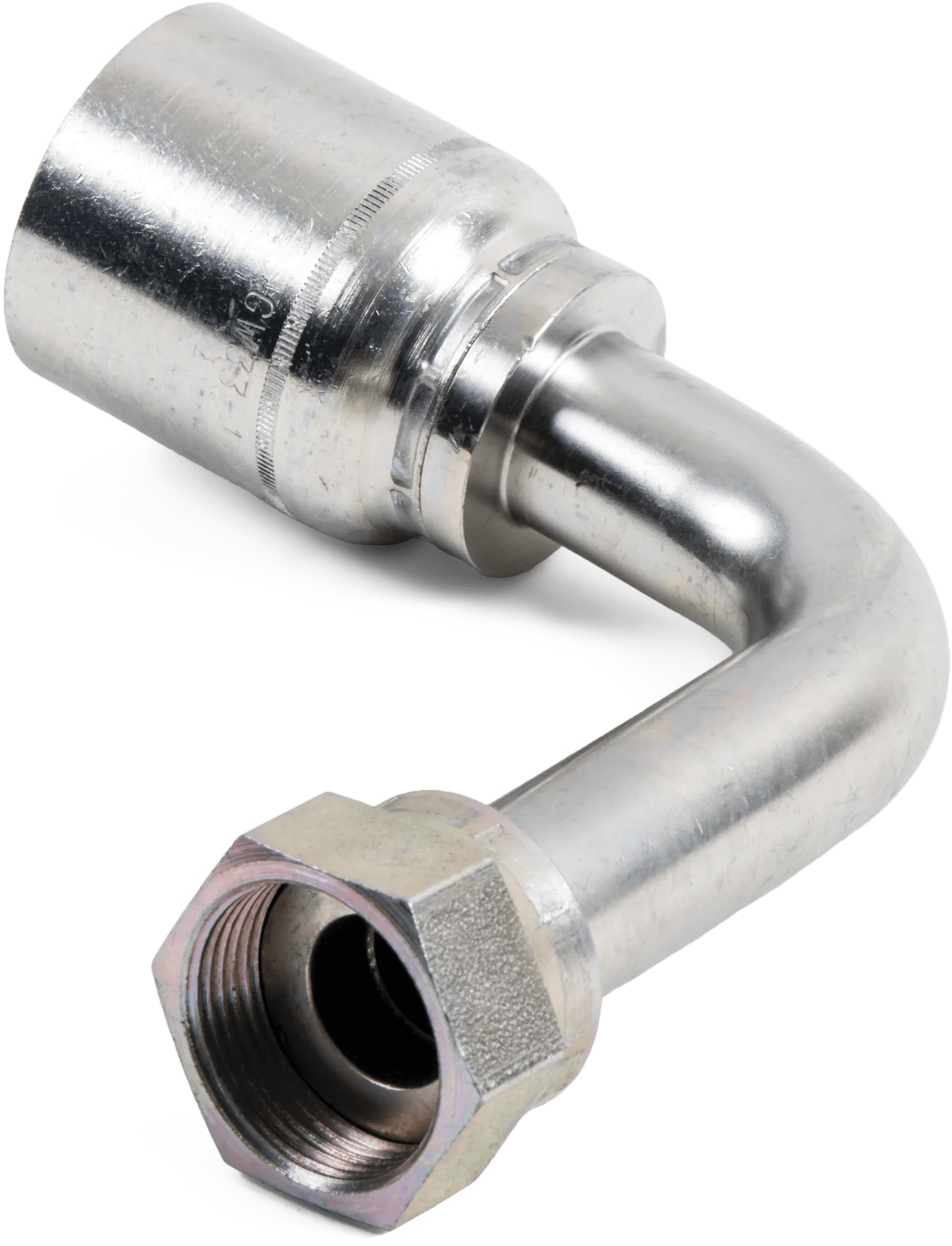 3/4" x 3/4" Female O-Ring Face-Seal Swivel 90° Long Drop Elbow - K430 Series