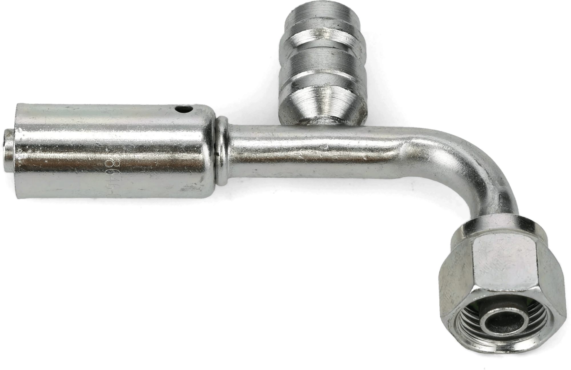 Female O-Ring 90° Elbows w/ R134a Service Port - K757 Series