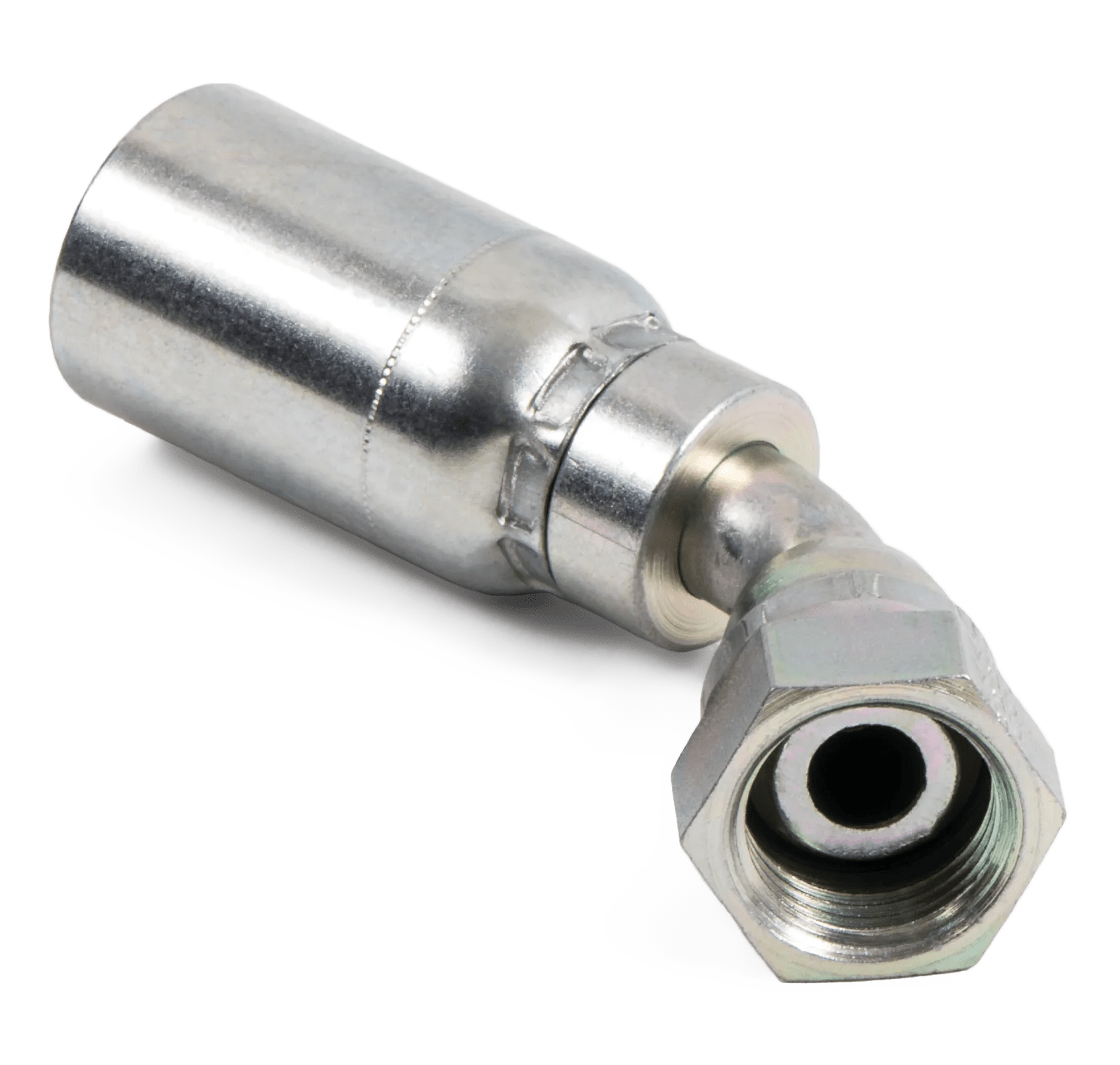 Female BSPP 60° Swivel 45° Elbow - K Series
