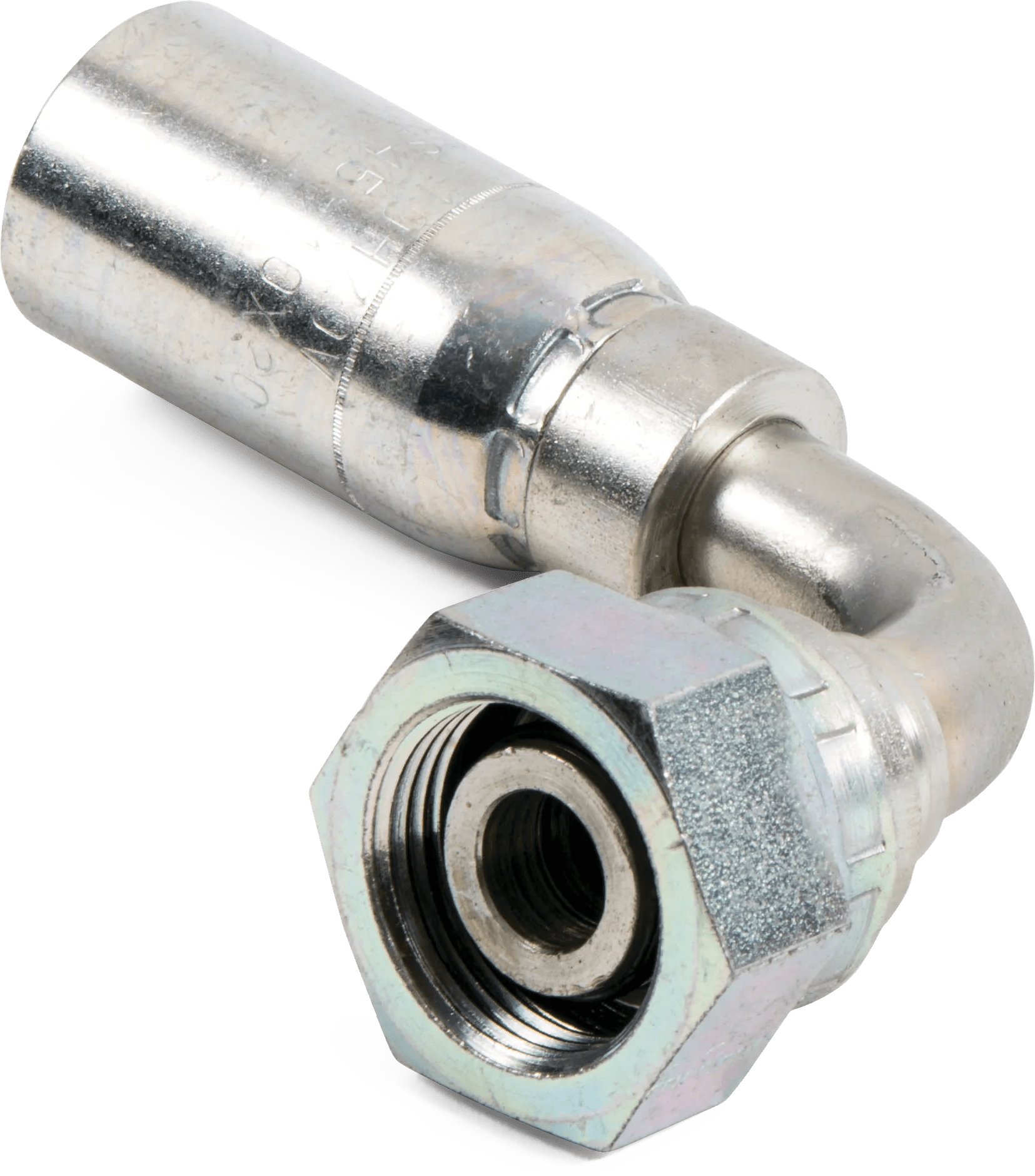 1/2" x 16mm Female DIN 24° (Heavy) Swivel 90° Elbow - K Series