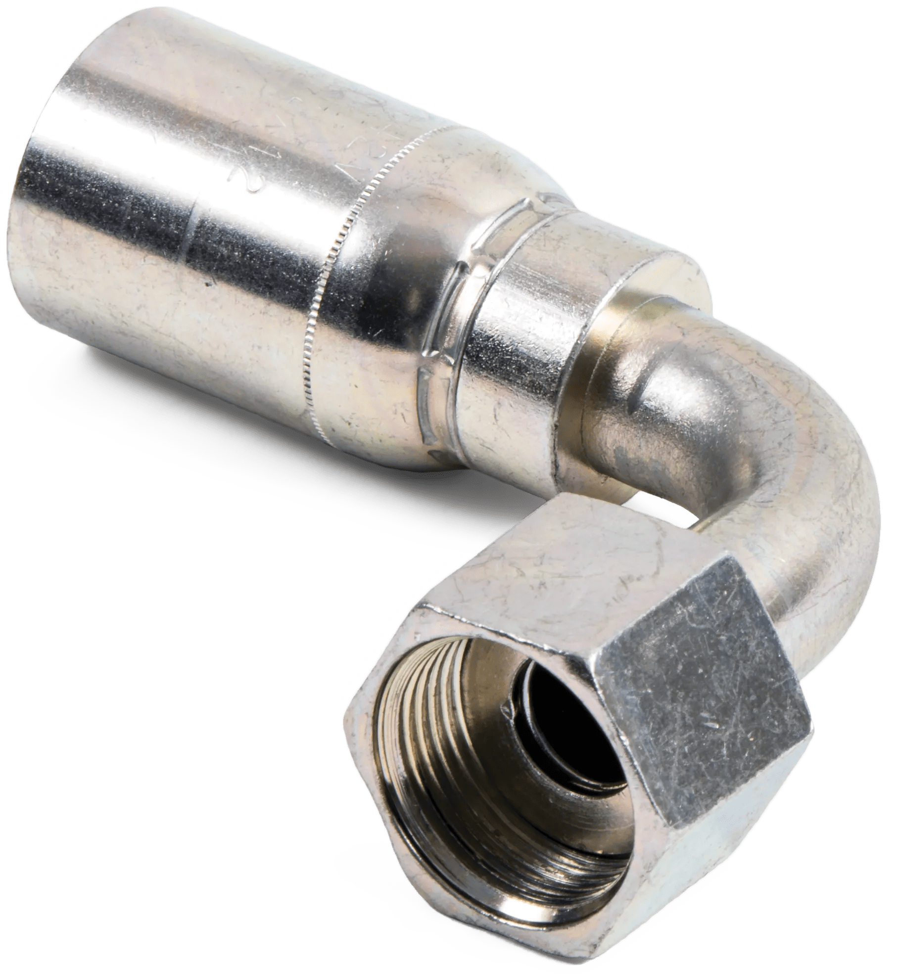 Female O-Ring Face-Seal Swivel 90° Medium Drop Elbow - K Series