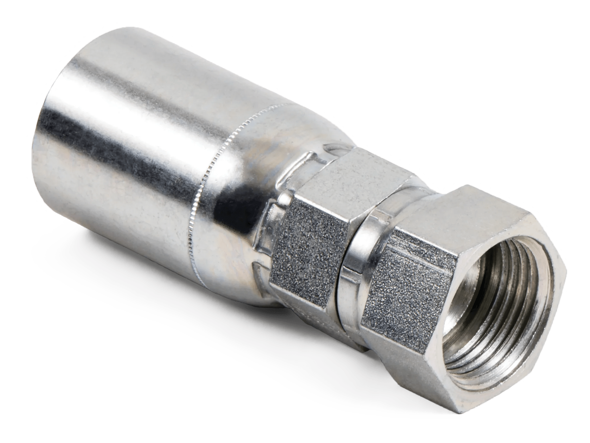 3/8" x 3/8" Female SAE JIC 37° Swivel Hose End - K Series - 5 Pack