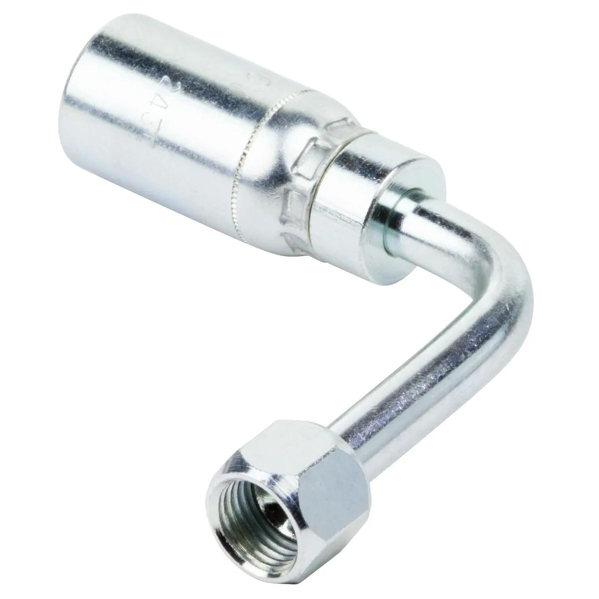 3/8" x 3/8" Female SAE JIC 37° Swivel 90° Long Drop Elbow - K Series