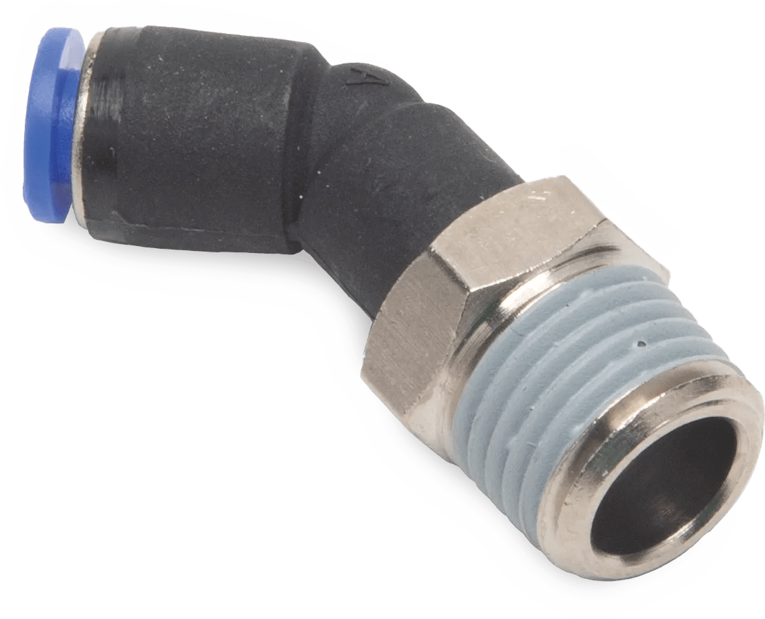 M8 x 1/4" Kimposite 45° Elbow
