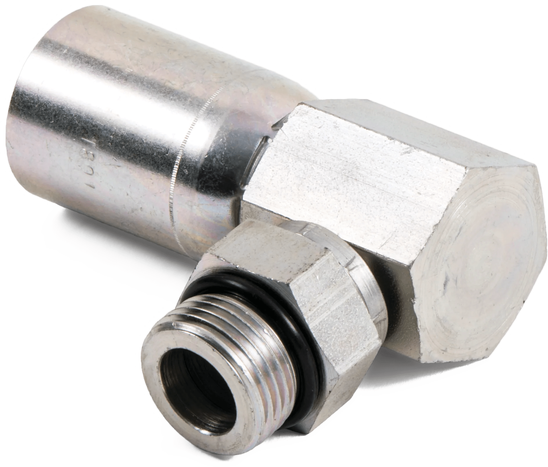 1/2" x 1/2" Male Straight Thread O-Ring Swivel 90° Elbow - K Series
