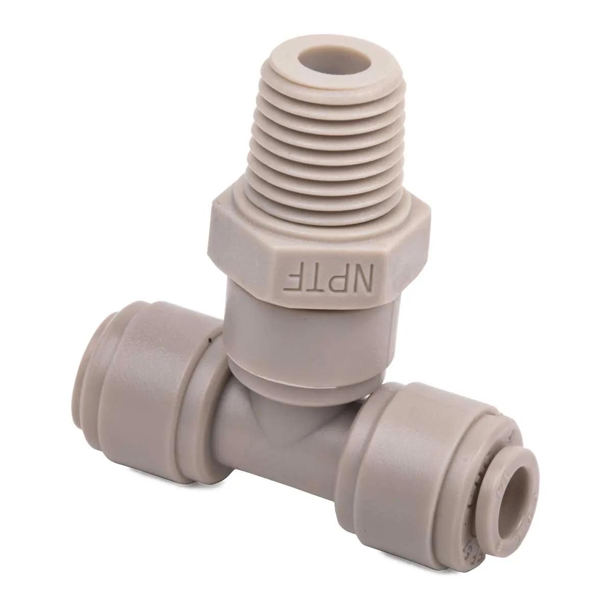 1/4" x 1/4" NSF Kimposite Male Branch Tee Swivel