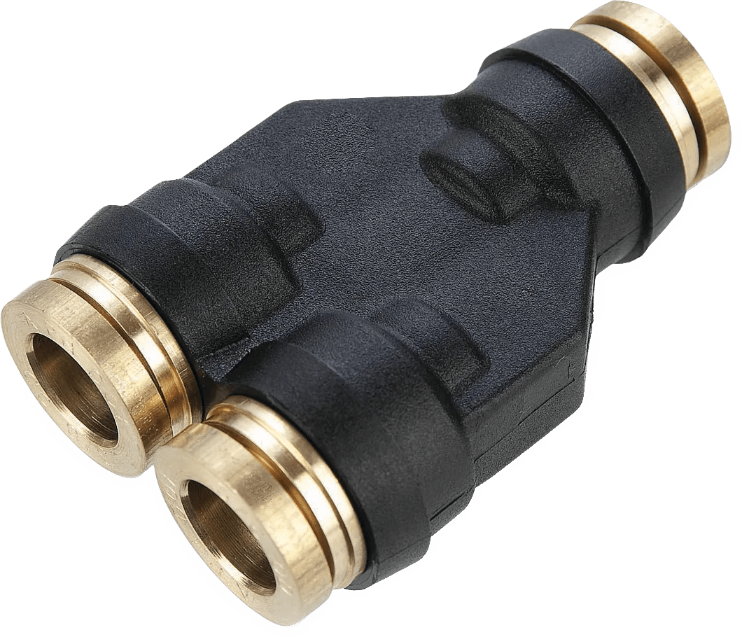 1/4" Parker® DOT Y Union Fitting