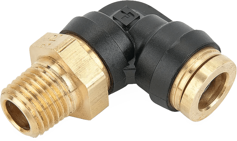 1/4" x 1/8" Parker® DOT Male Elbow Swivel
