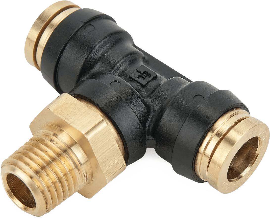 5/8" x 1/2" Parker® DOT Male Branch Tee Swivel