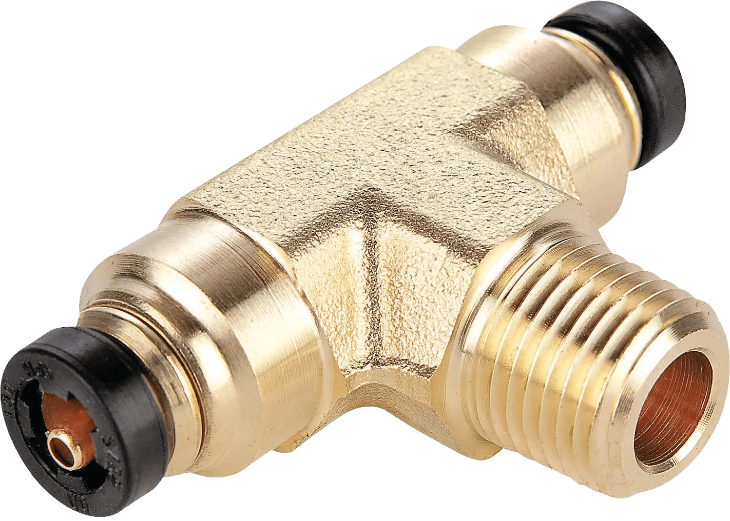 3/16" x 1/8" Parker® DOT Male Branch Tee Swivel