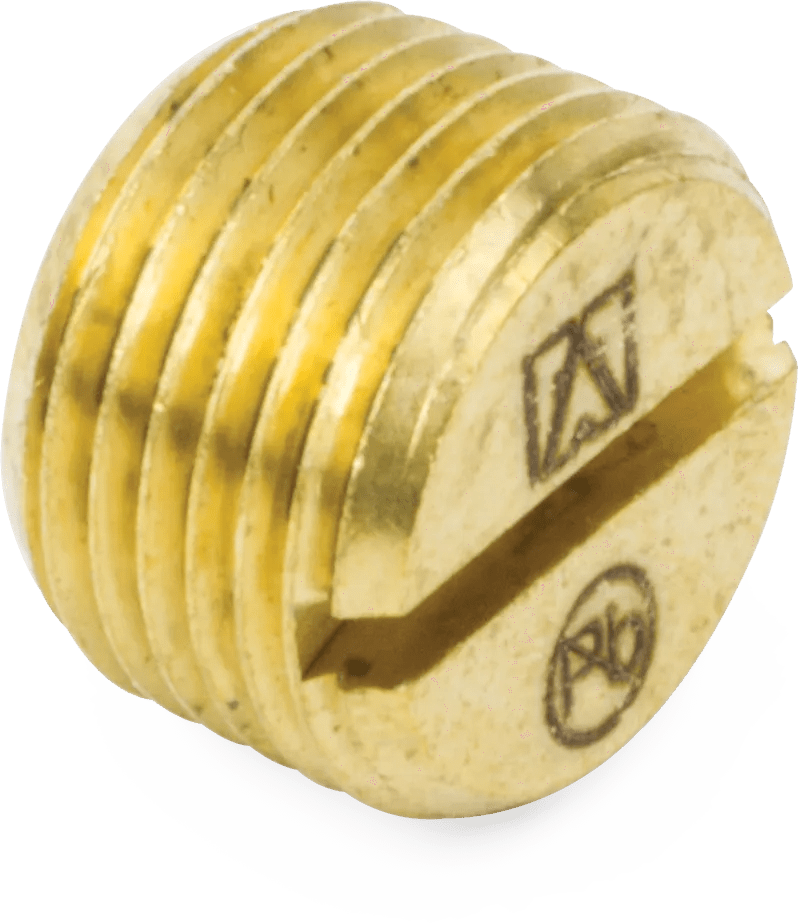 Lead-Free Brass Pipe Slotted Plugs