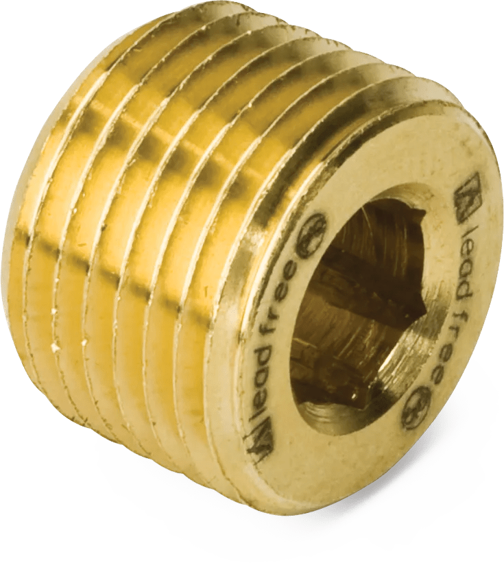 Lead-Free Brass Pipe Hex Socket Plugs