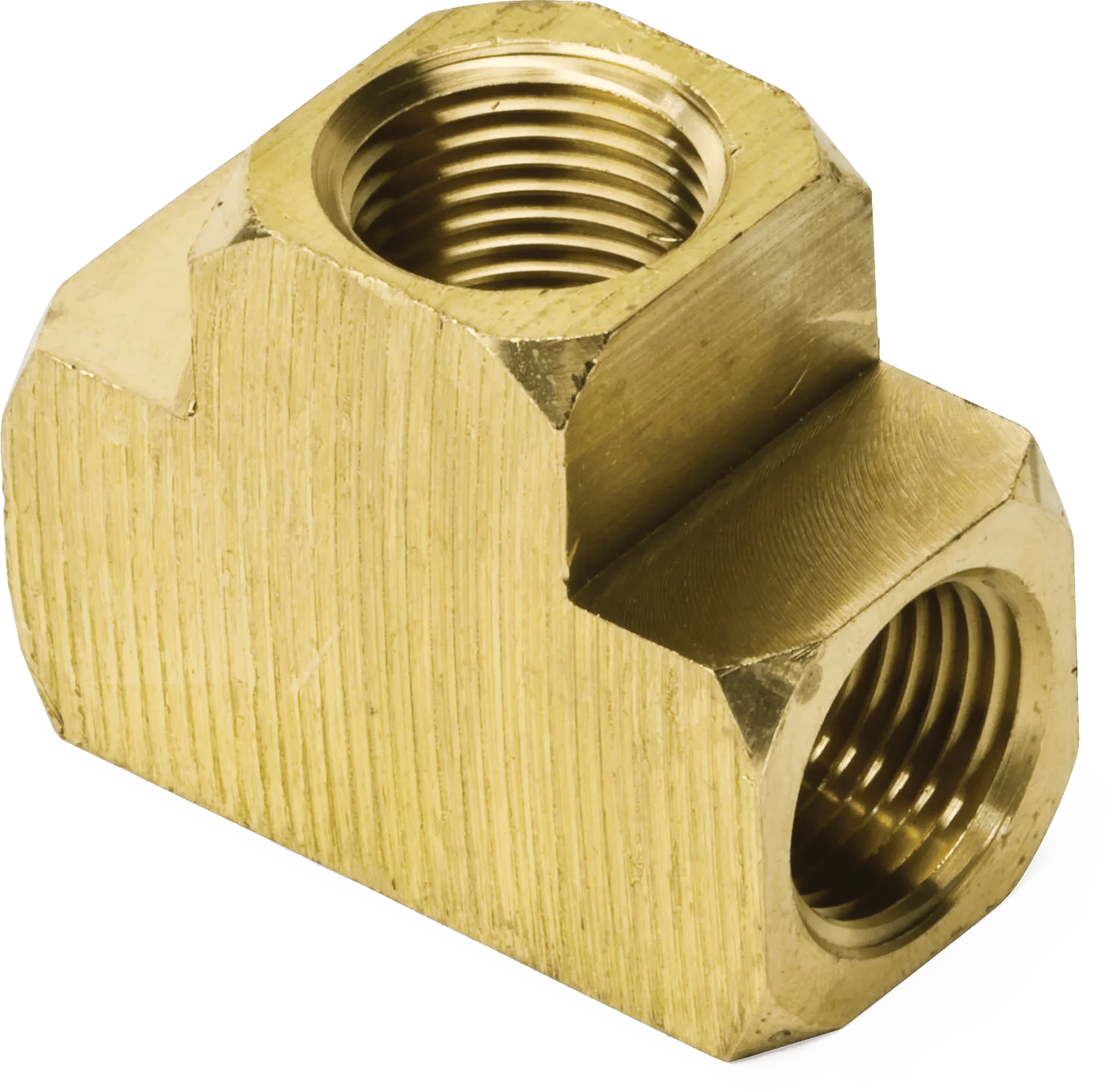 1/4" Lead-Free Brass Pipe Tee