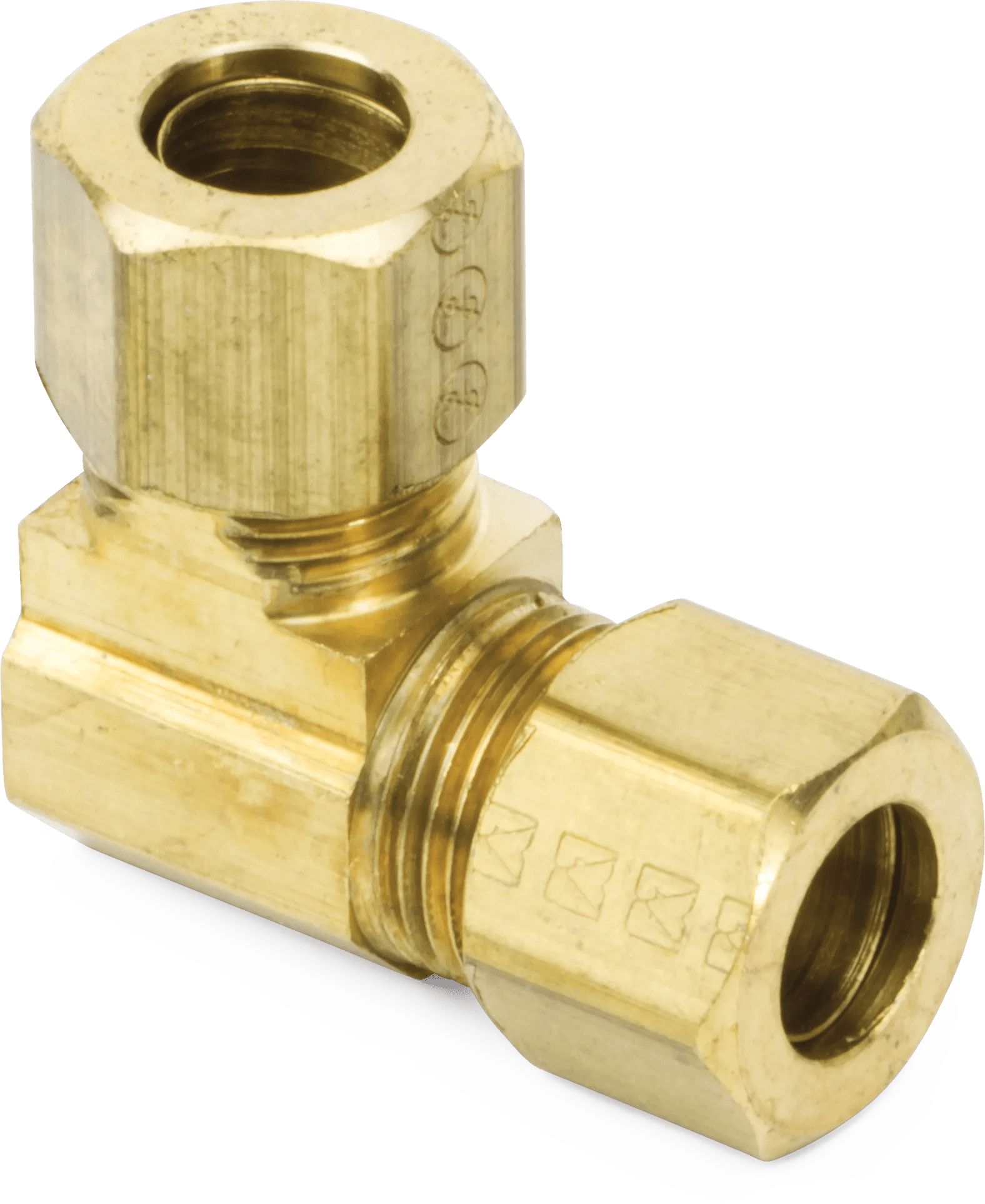 1/4" Lead-Free Brass Compression Union Elbow