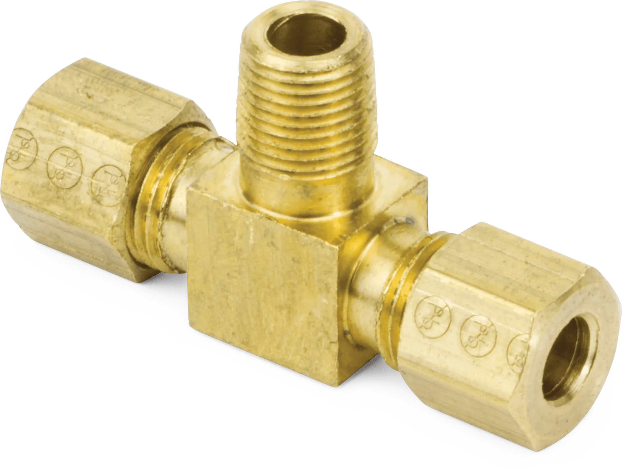 Lead-Free Brass Compression Male Branch Tees