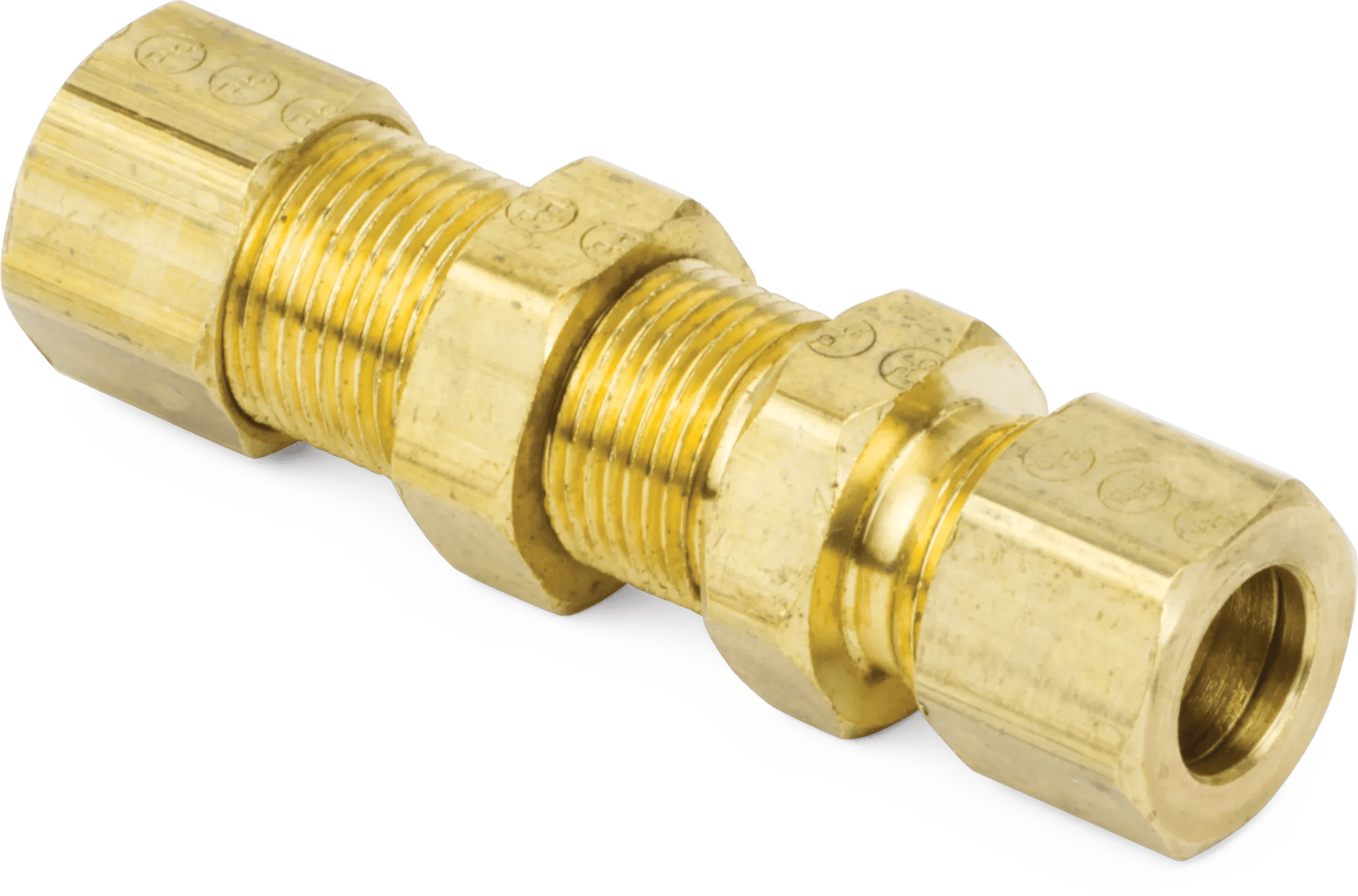 Lead-Free Brass Compression Bulkhead Unions