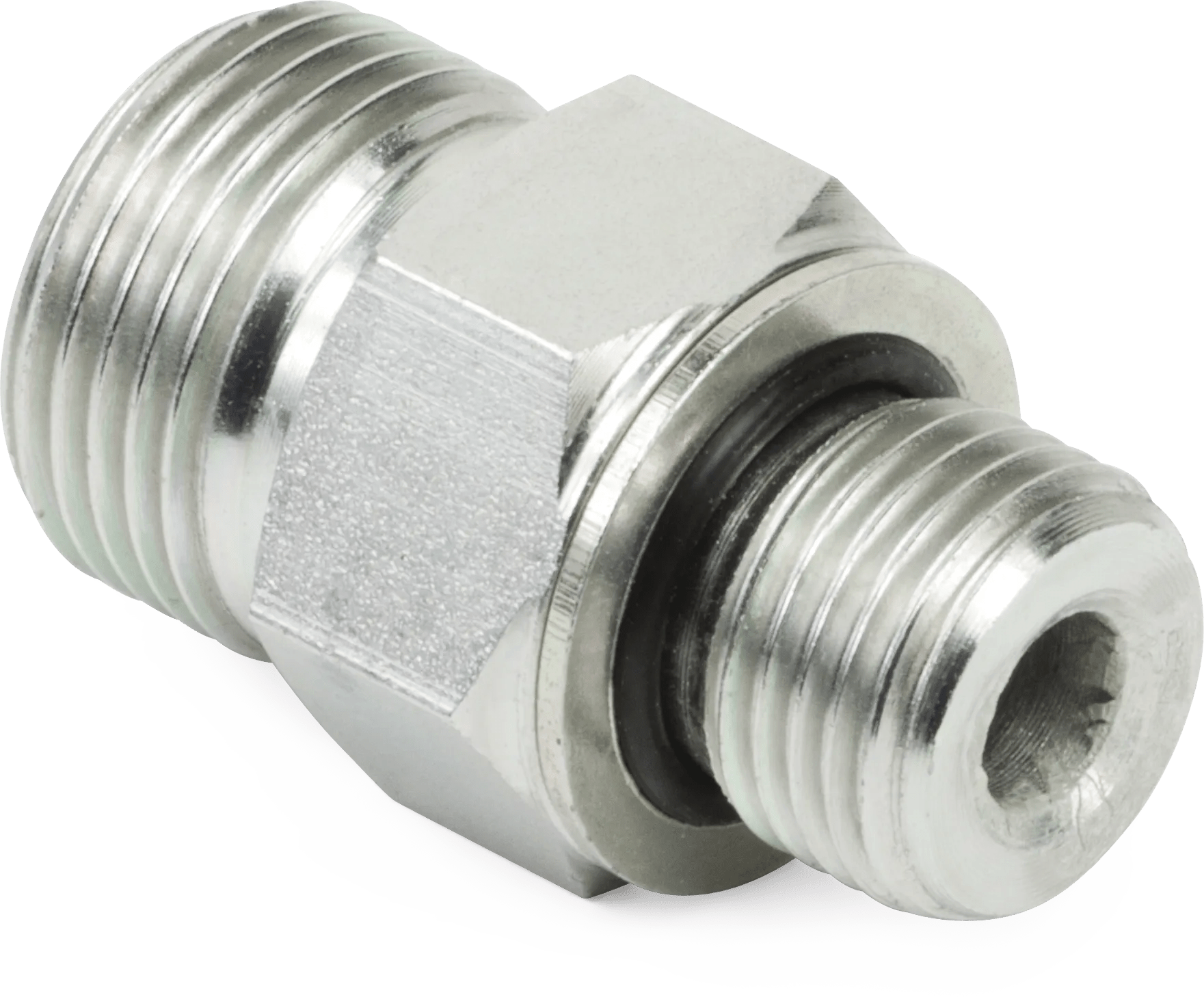1/4" x M10 x 1.0 O-Ring Face-Seal to Metric O-Ring Connector