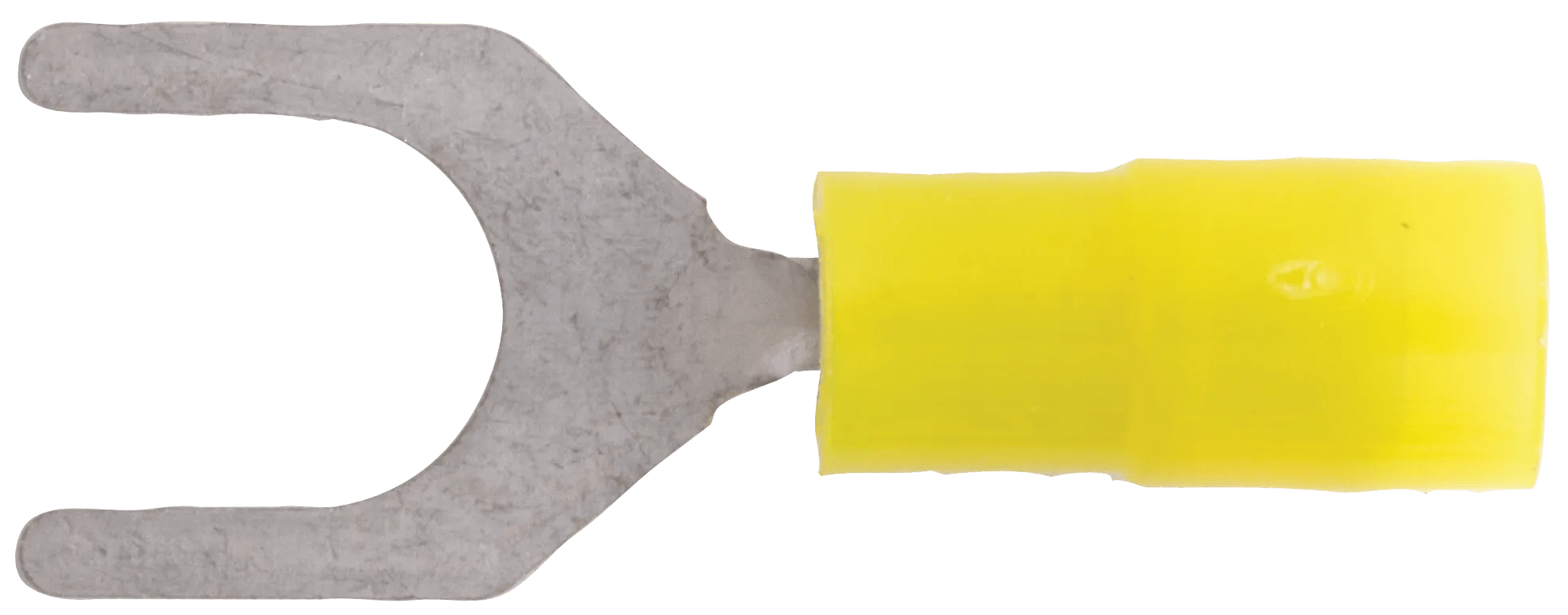 24 - 20 AWG Yellow Nylon Insulated Enduralon™ (#10) Spade Terminal - 50 Pack