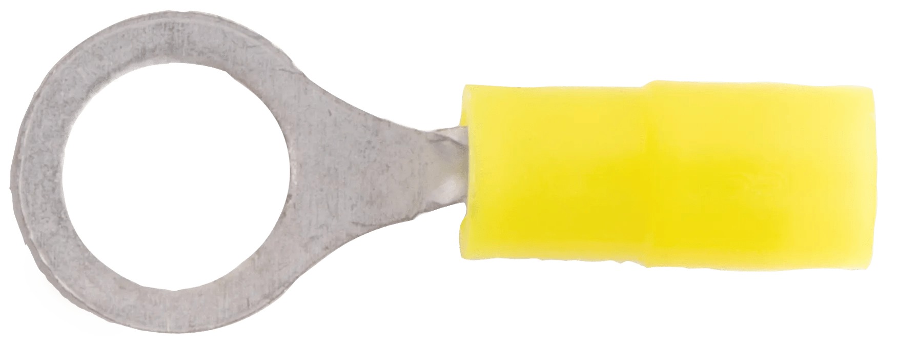 24 - 20 AWG Yellow Nylon Insulated Enduralon™ (#10) Ring Terminal - 50 Pack