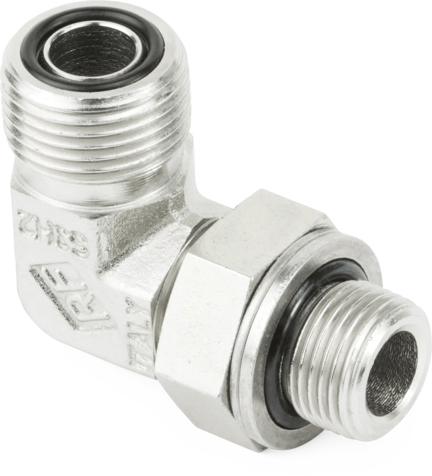 1/4" x 1/4" Male O-Ring Face-Seal to BSPP 90° Elbow