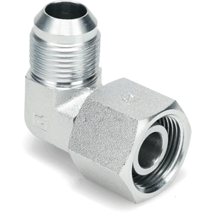 M26 x 3/4" Female Metric Heavy to Male JIC 37° 90° Elbow