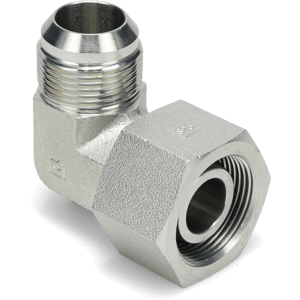 M30 x 1" Female Metric Heavy to Male JIC 37° 90° Elbow
