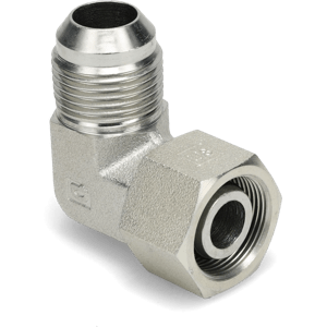 M26 x 3/4" Female Metric Light to Male JIC 37° 90° Elbow