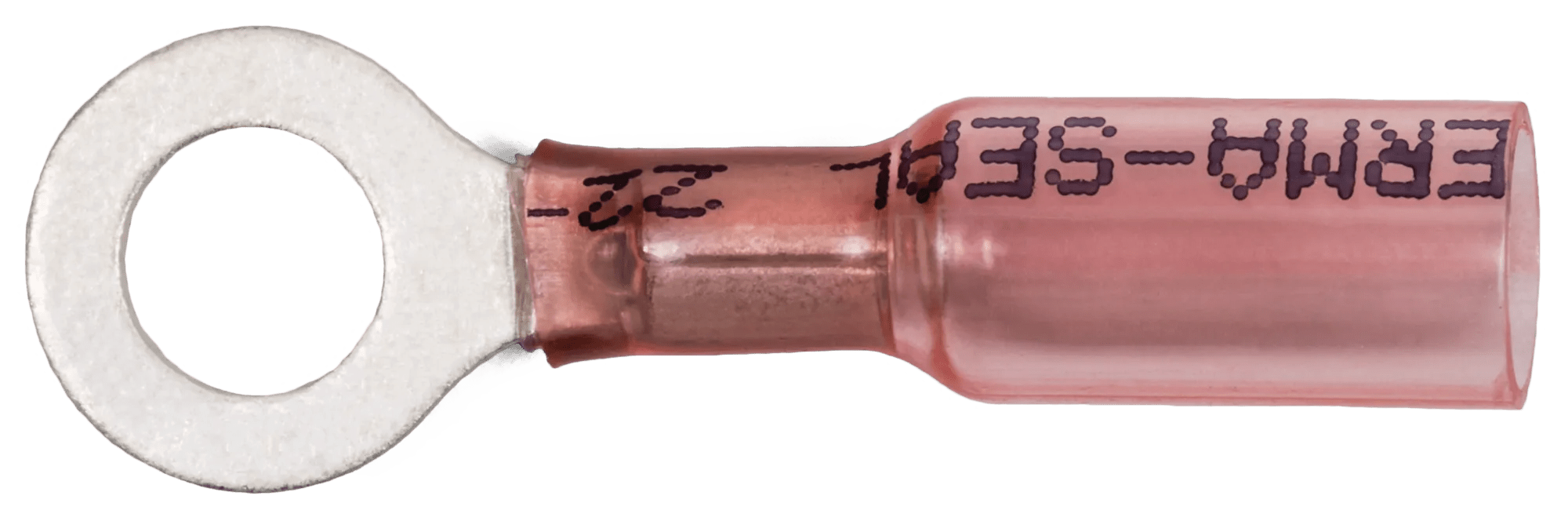 22 - 18 AWG Red Pro-Tech™ Nytrex Insulated Heat Shrink (1/4") Ring Terminal
