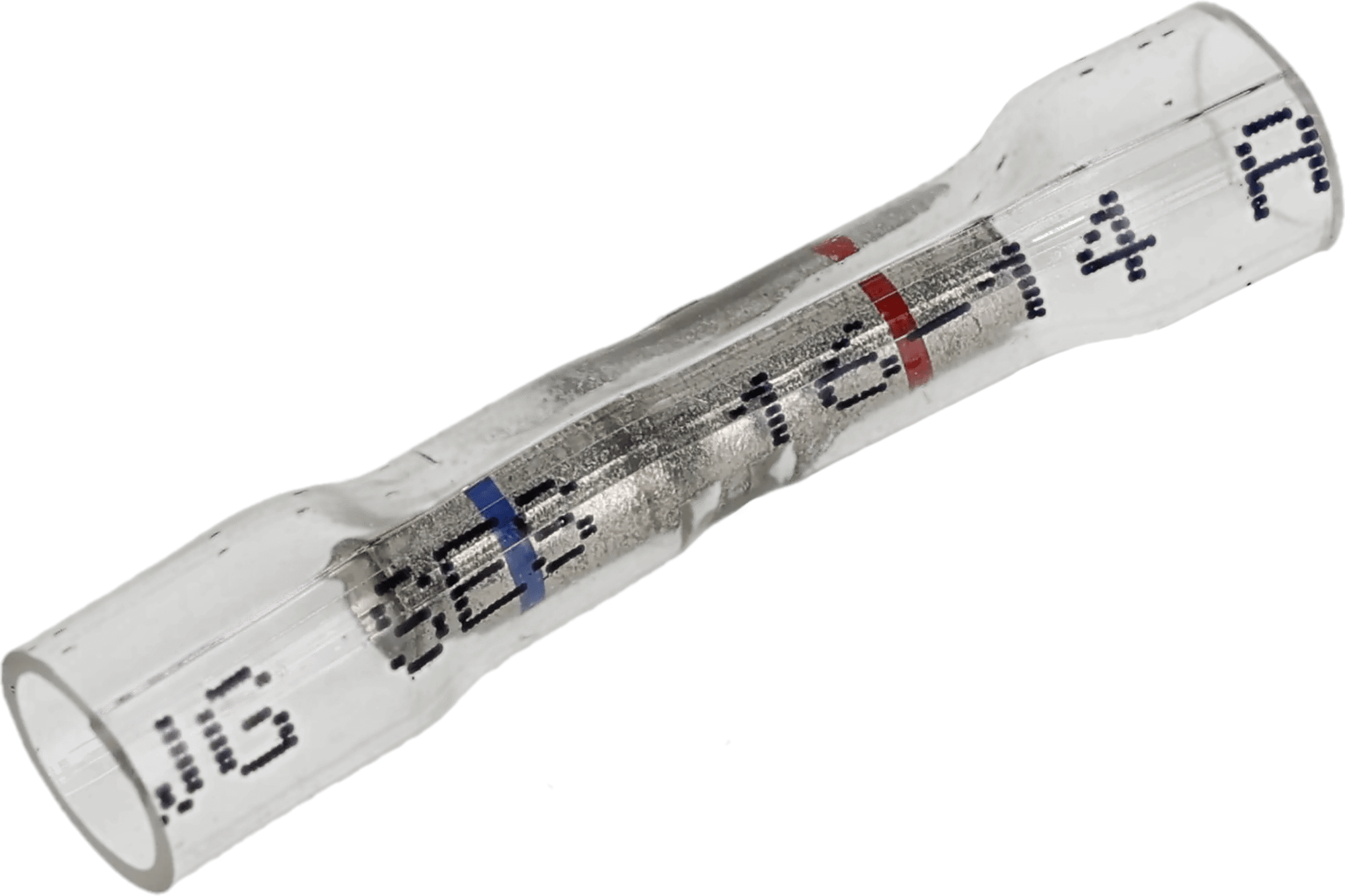 16 - 14 to 22 - 18 AWG  Inspection Window with Blue Stripe Fully Insulated Pro-Tech™ Nytrex Step Down Butt Connector